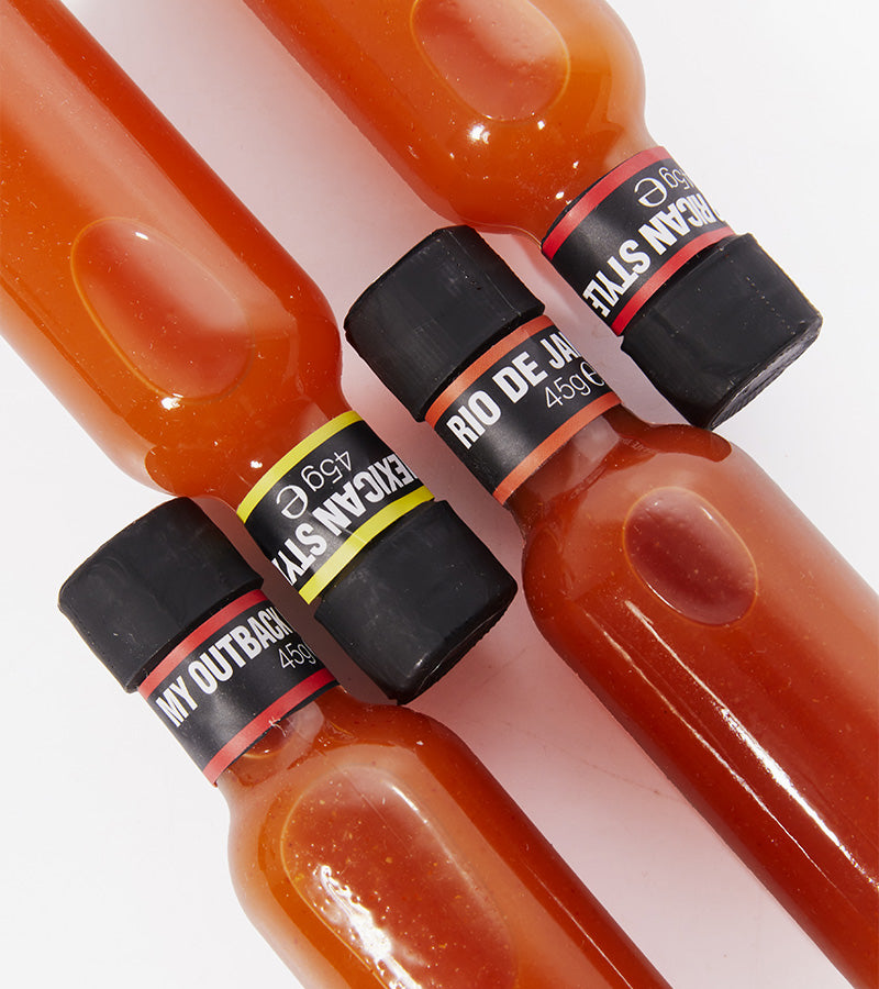 L'avant gardiste Tour du monde coffret 4 sauces piquantes
