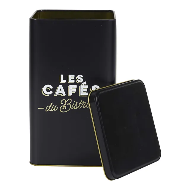 Stokomani Maison boîte café métal Bistrot 10,8x18,4cm
