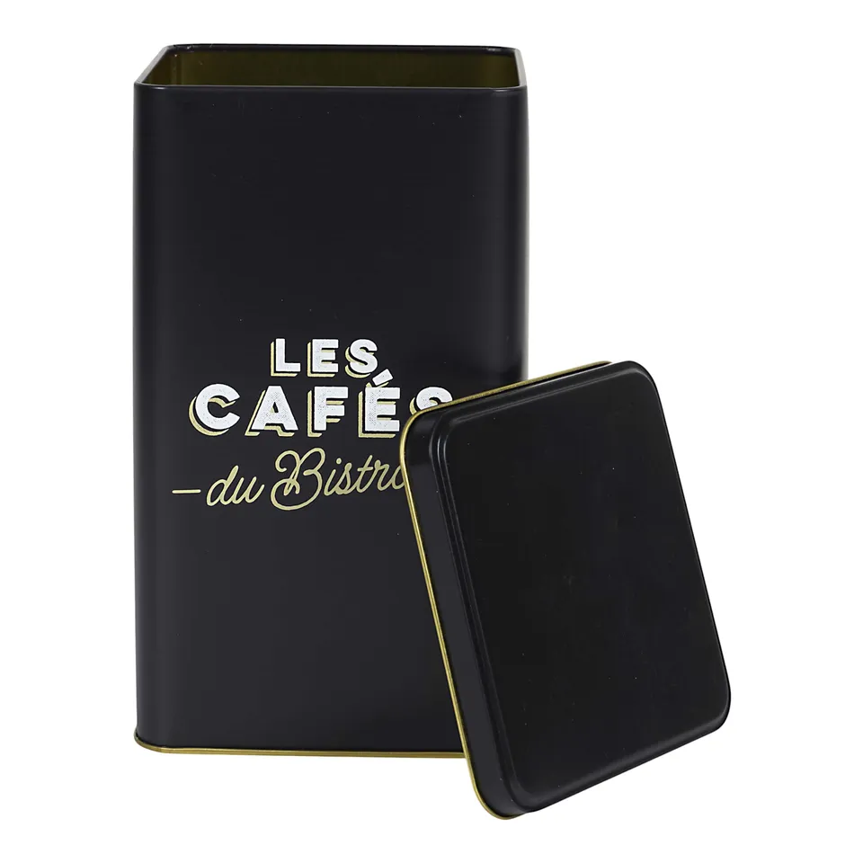 Stokomani Maison boîte café métal Bistrot 10,8x18,4cm