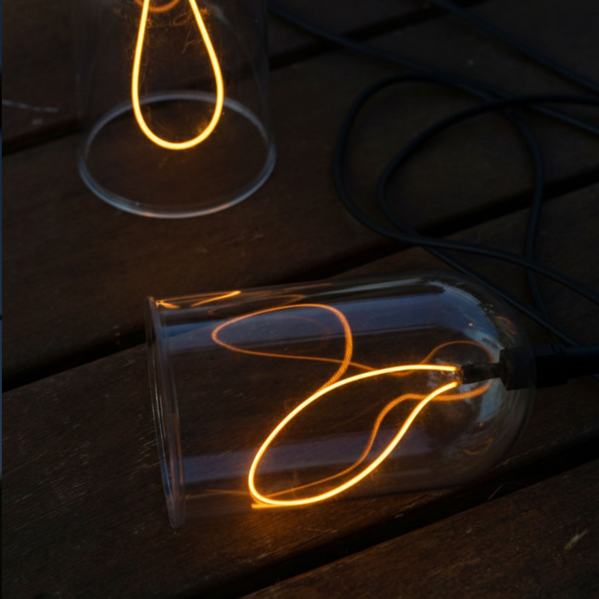 Red Deco Glow Light guirlande lumineuse 15m 8 cloches raccordable