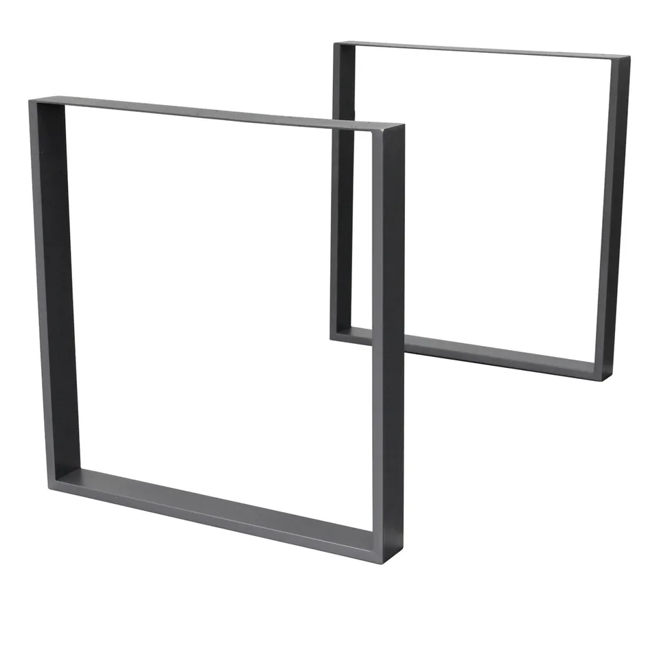 ECD Germany pied de table anthracite acier 60x72 cm lot 2