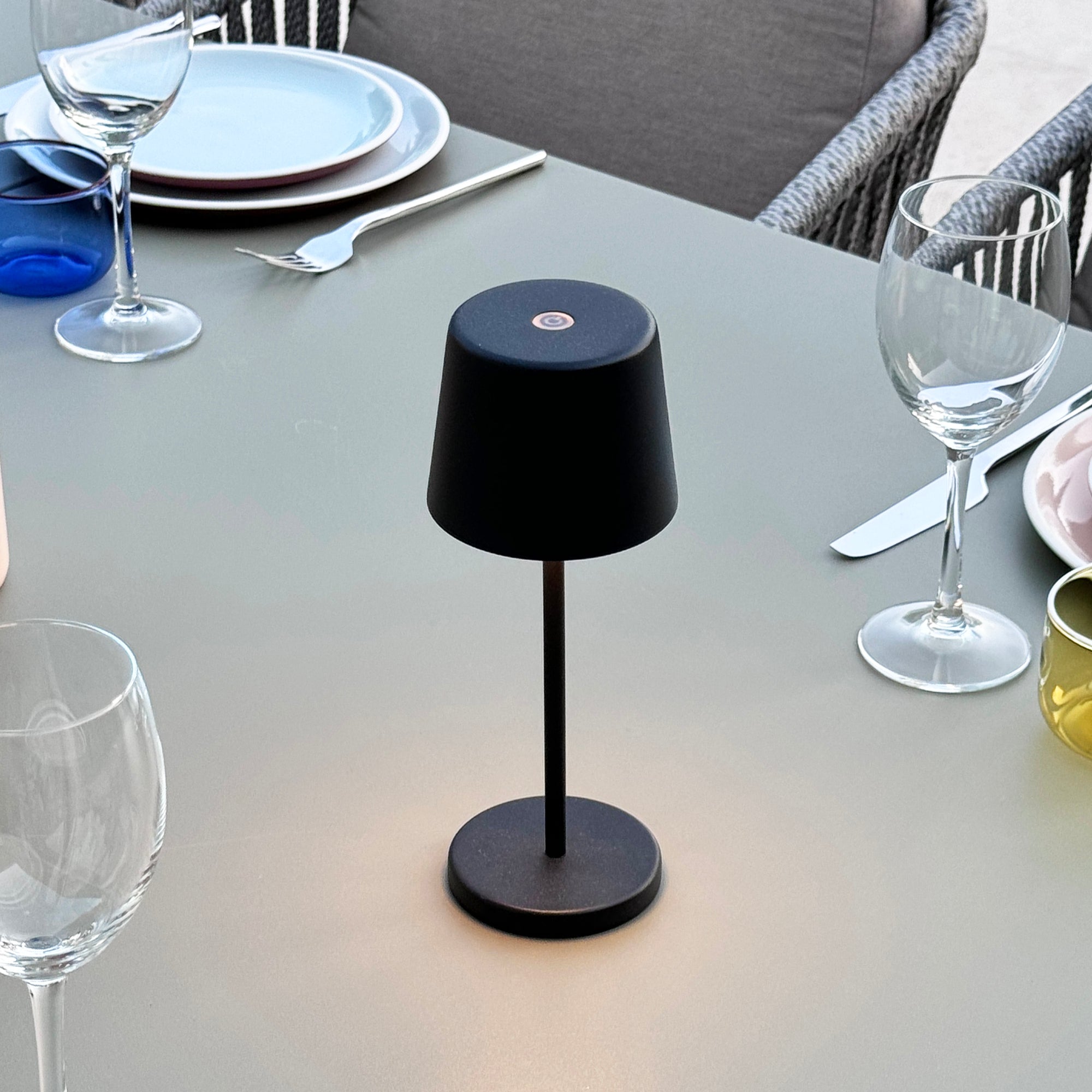 Red Deco Kelly Mini Black lot 6 lampes table sans fil H22cm