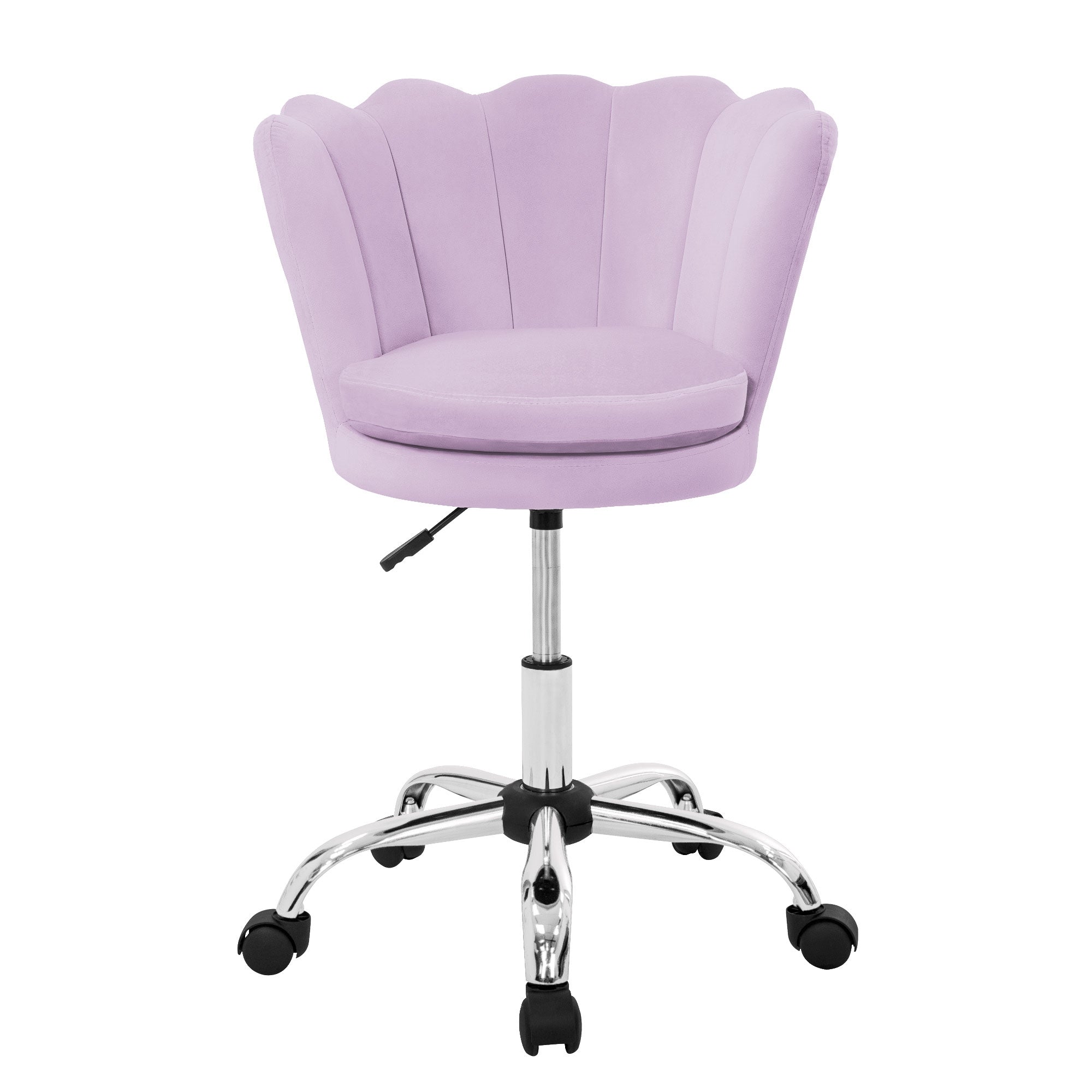 ECD Germany Möbel chaise bureau velours 55x60 lilas coquillage