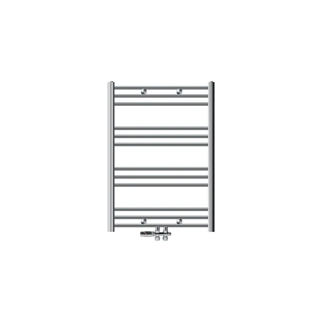 ECD Germany Heizungen sèche-serviettes chrome 750x800 courbé