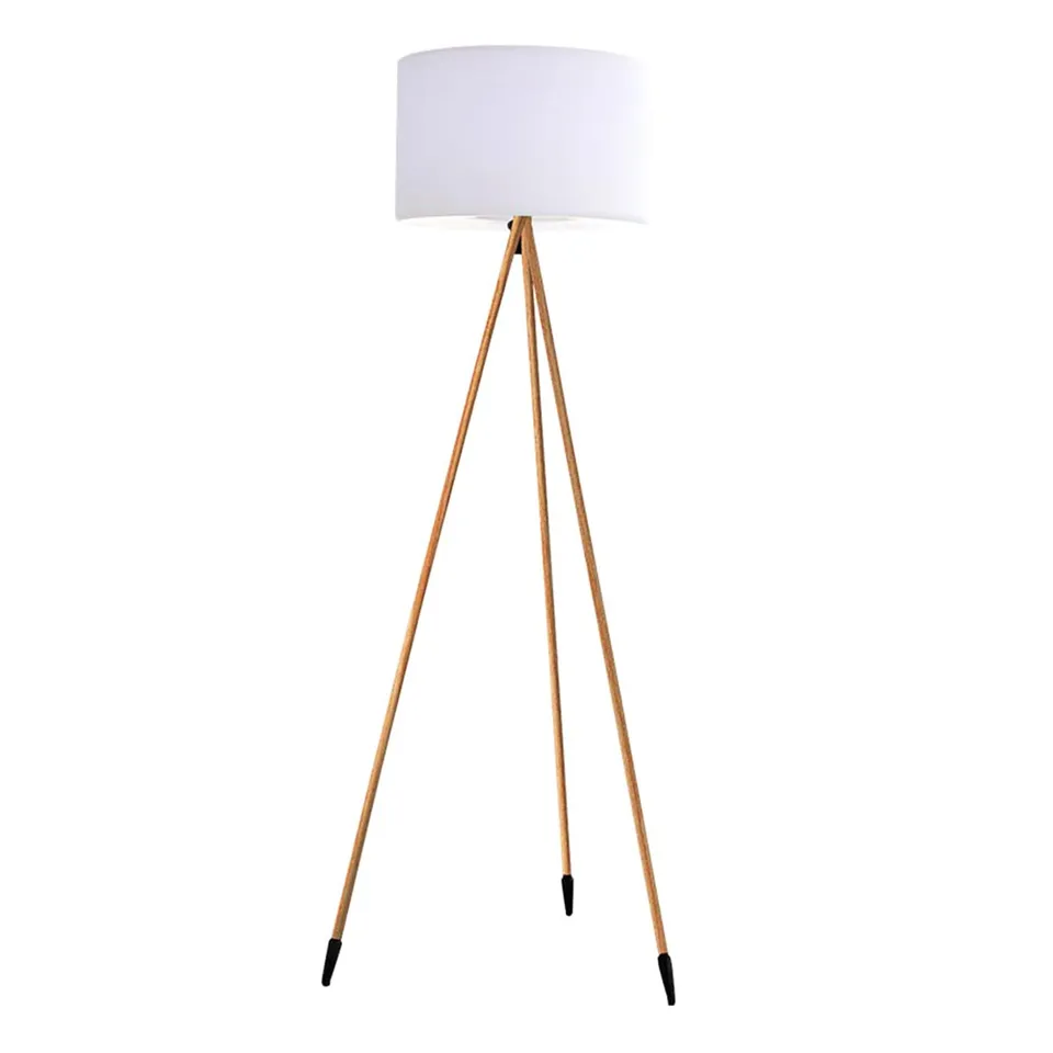 Red Deco Tamboury Wood lampadaire sans fil H155cm bois