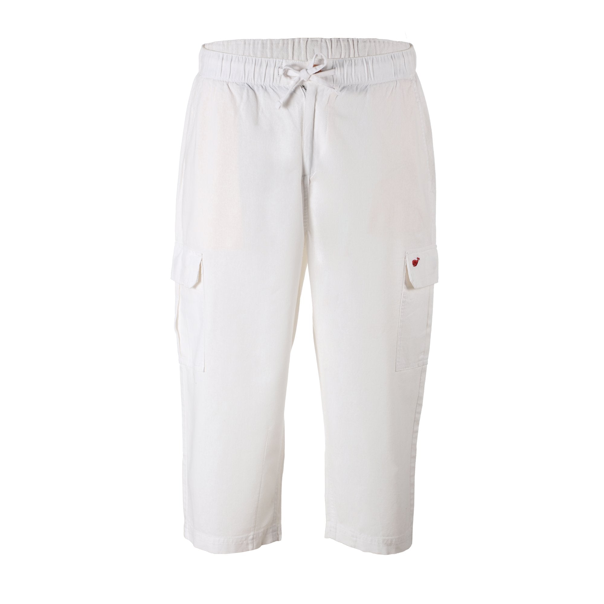 Pantacourt homme lin coton blanc taille 38 à 46