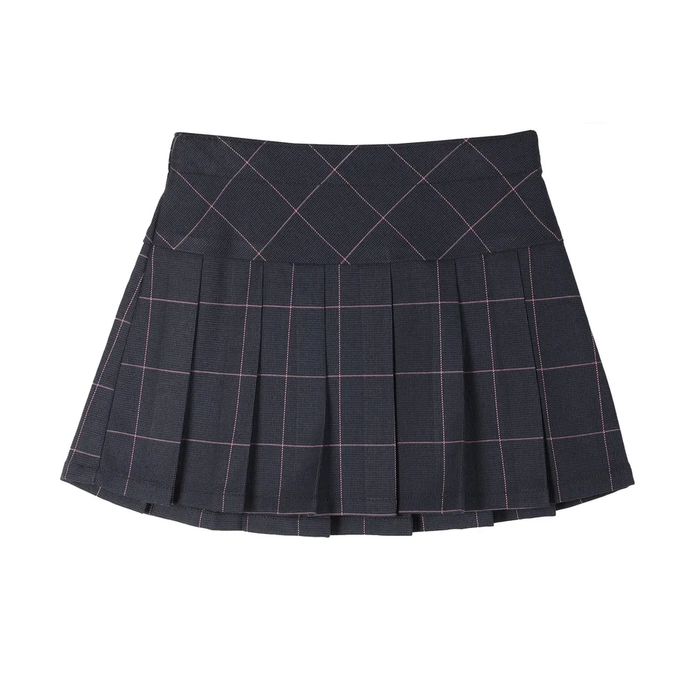 Stokomani Mode Jupe plissée fille bleu foncé 08A