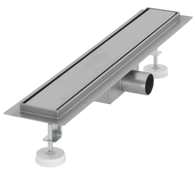 ECD Germany ML-Design caniveau douche 50cm inox argent fermé