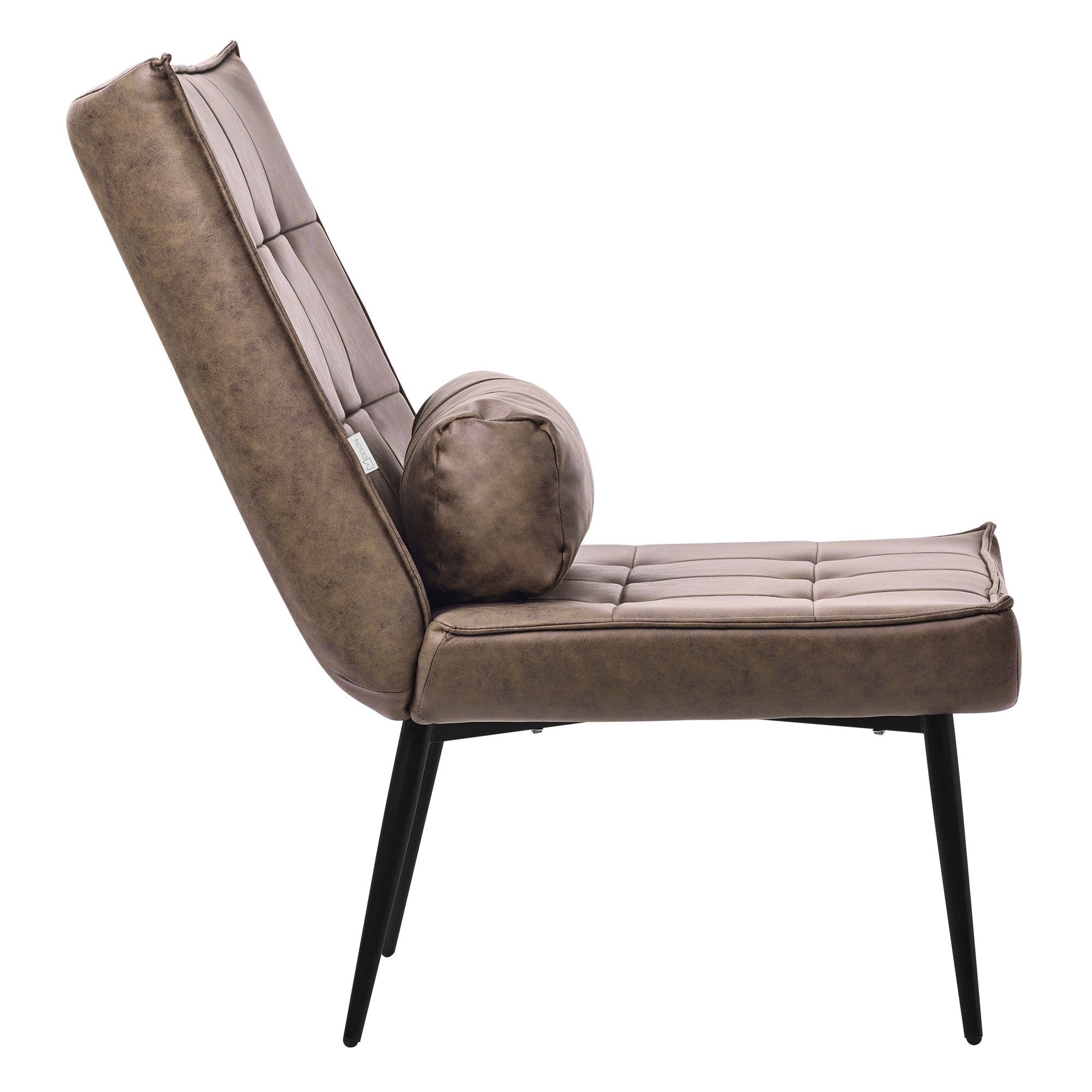 ECD Germany Möbel fauteuil relax simili cuir anthracite coussin