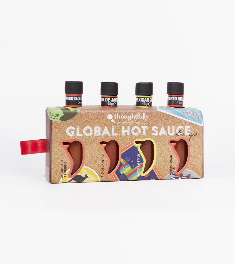 L'avant gardiste Tour du monde coffret 4 sauces piquantes