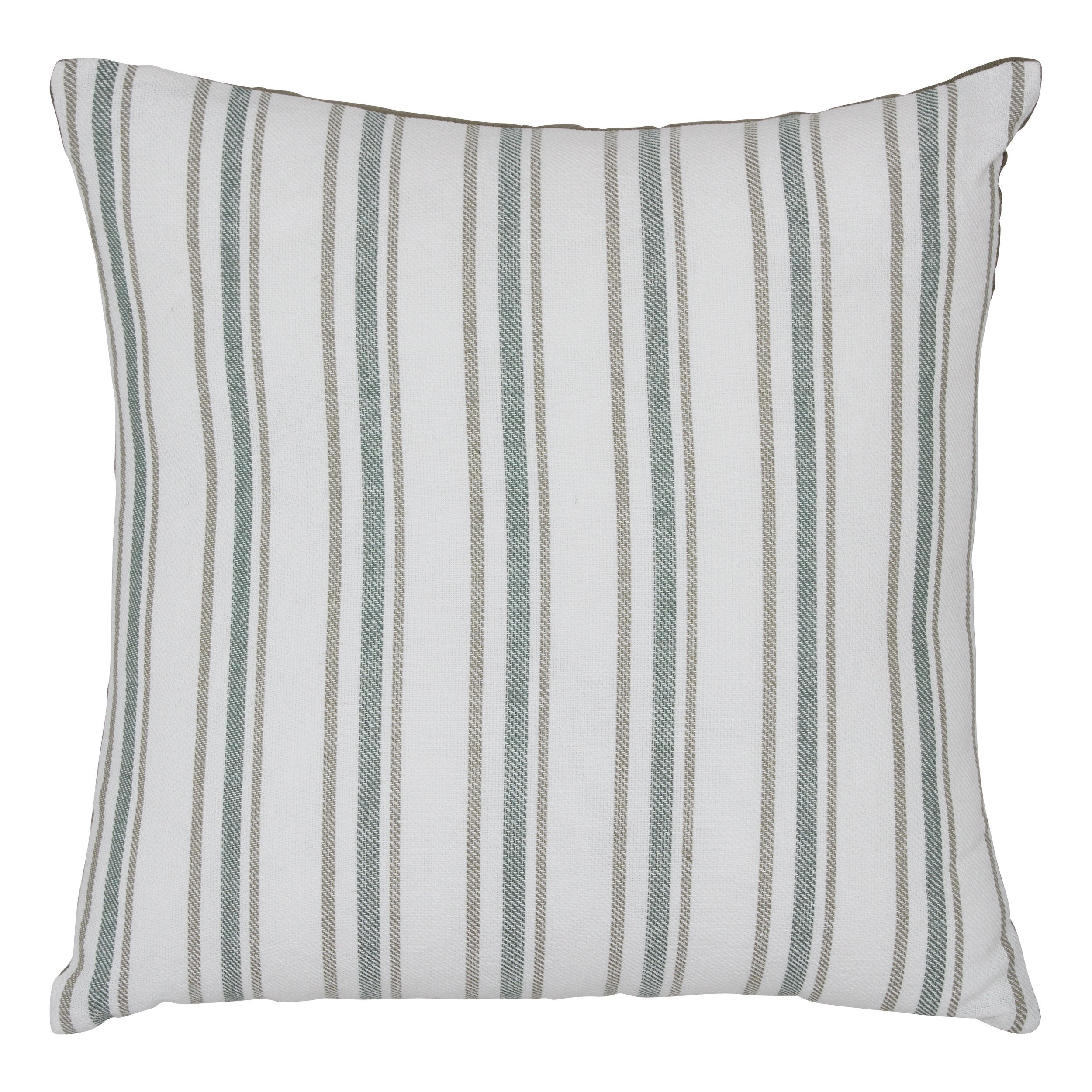 Stokomani Maison Groove coussin 40x40 rayures vertes coton