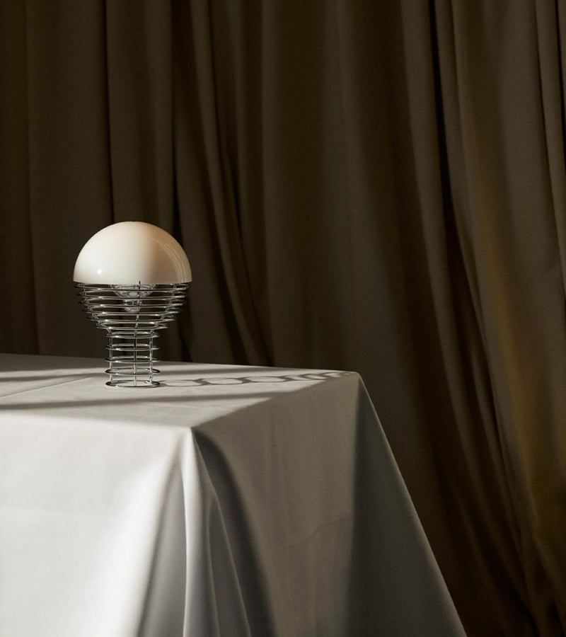 Verpan Wire Portable lampe sans fil blanc design