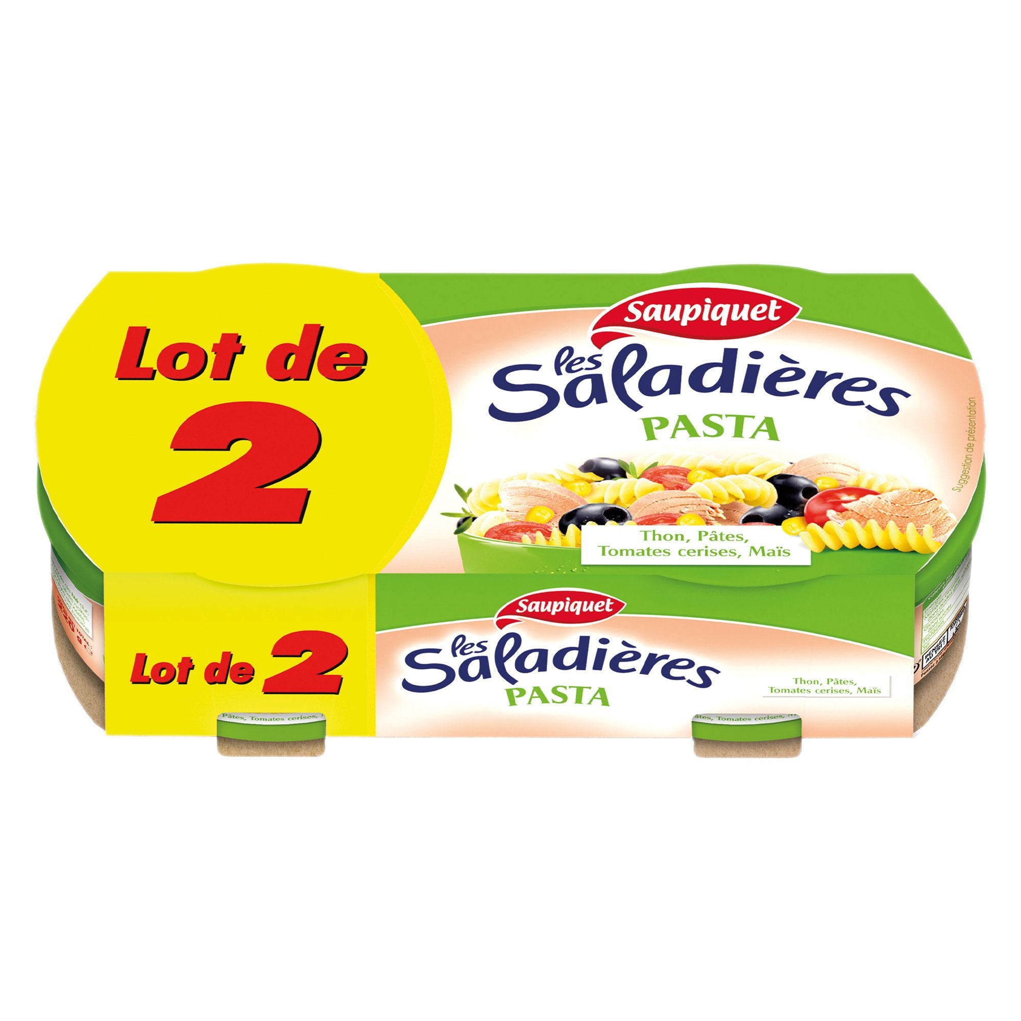 Stokomani Épicerie lot 2 boîtes thon saladière pasta