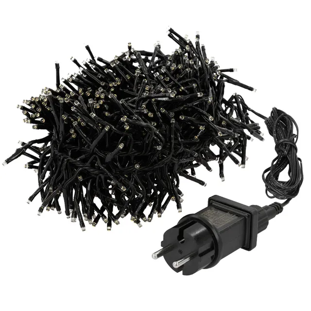 ECD Germany Haus guirlande lumineuse LED blanc chaud 5,5m 768 LED