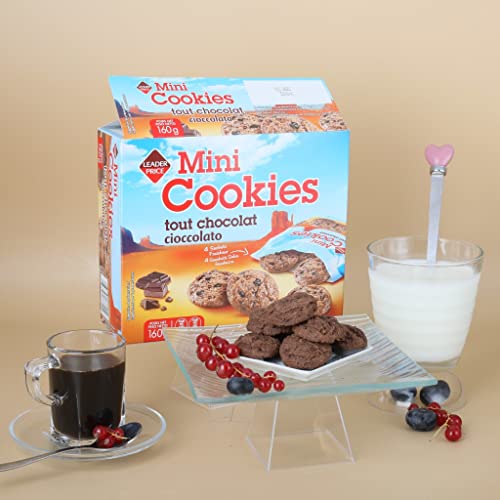 Leader Price Mini cookies tout chocolat 160g x4 sachets