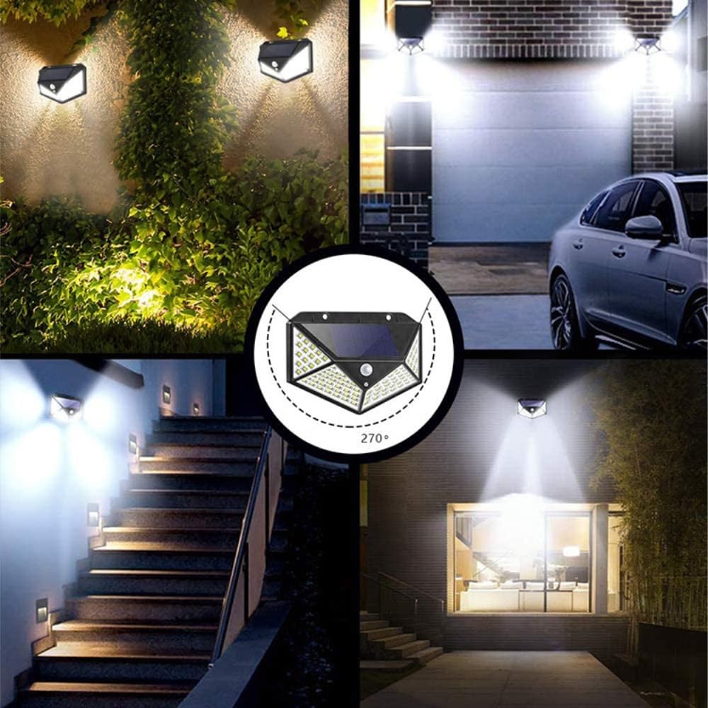 Shop-Story Wallamp 4x Lampe Solaire Extérieur 100 LED Lot 4