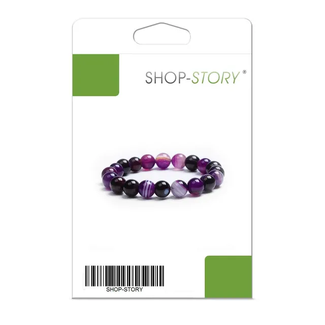 Shop-Story Bracelet Spiritualité agates violettes