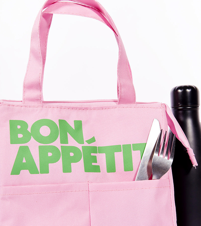 L'avant gardiste Sac Isotherme Bon appétit Rose lunch