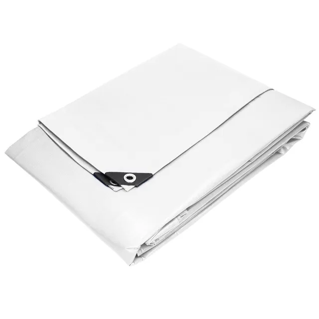 ECD Garten bâche blanche 8x12 m 260g avec œillets