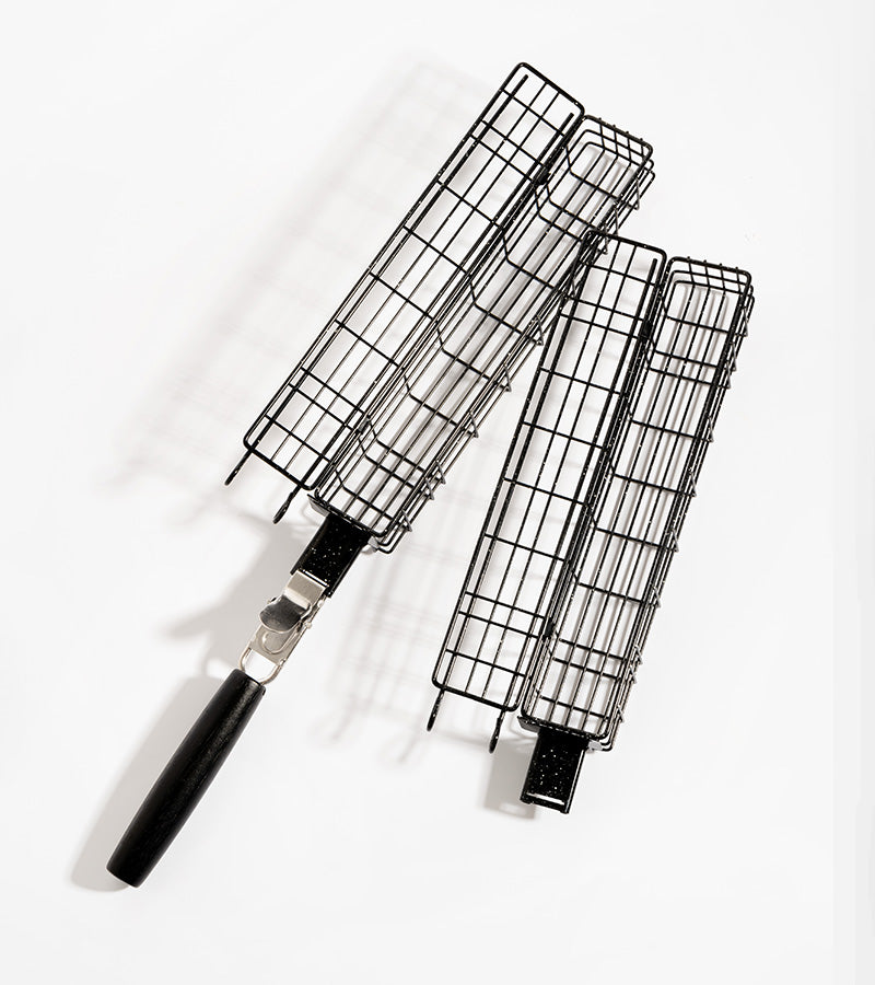 L'avant gardiste Outdoor panier barbecue légumes inox individuel