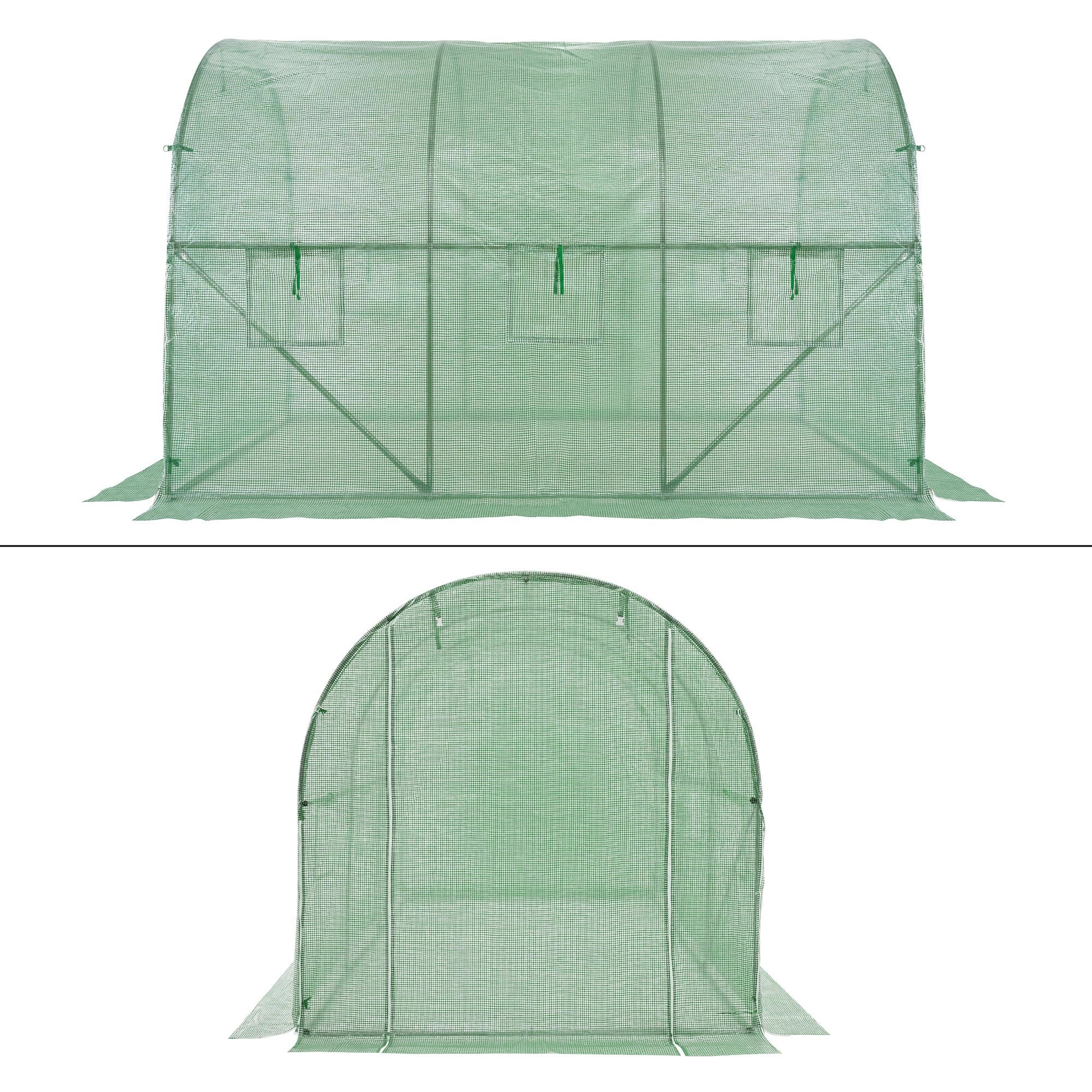 ECD Germany Garten bâche serre verte 300x200x200 PE
