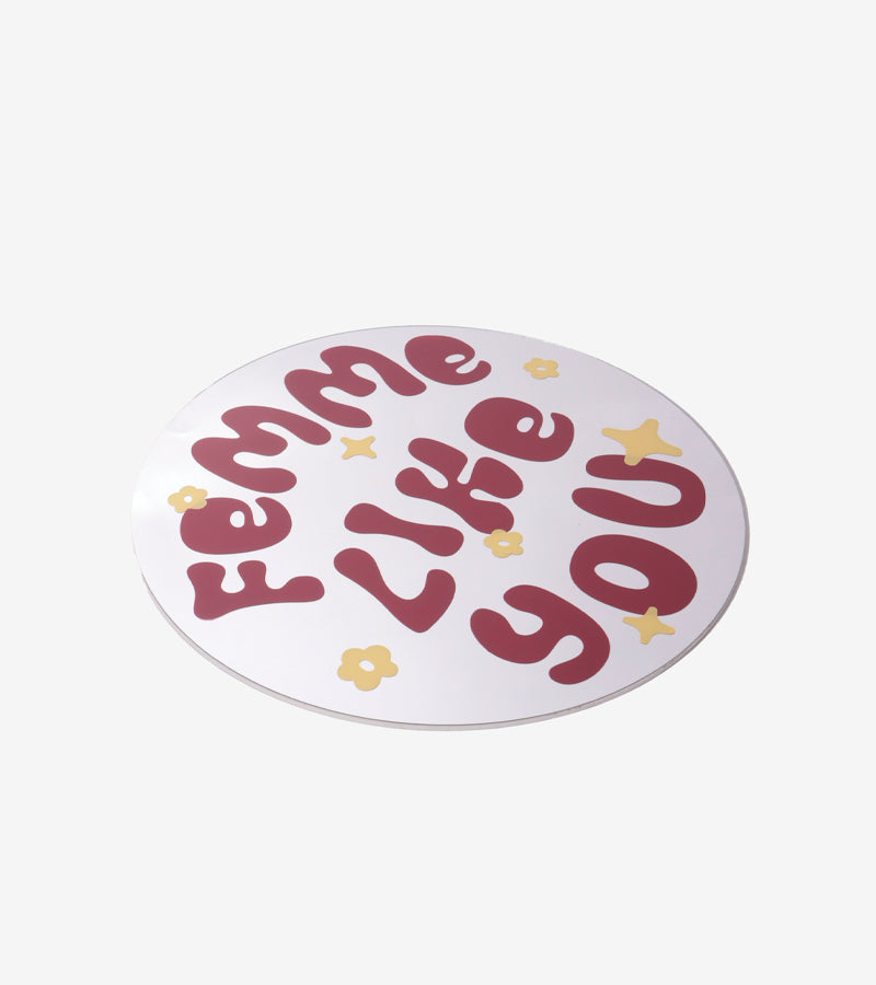 L'avant gardiste Miroir Femme like you mural pop