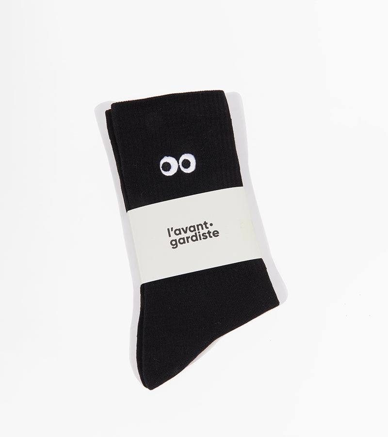 L'avant gardiste Lifestyle & Fun Chaussettes All eyes on you noir