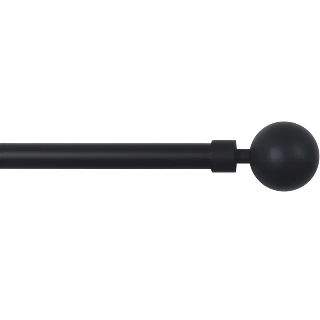 Stokomani Maison Tringle Rideau Extensible 90-160cm Noir