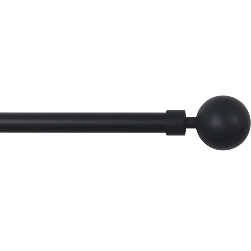 Stokomani Maison Tringle Rideau Extensible 90-160cm Noir