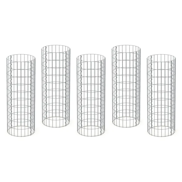 ECD Garten gabion colonne Ø35x100 cm acier galvanisé