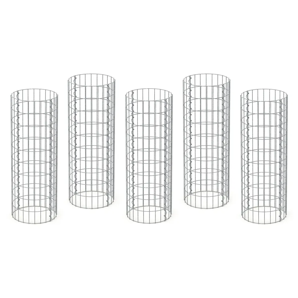 ECD Garten gabion colonne Ø35x100 cm acier galvanisé