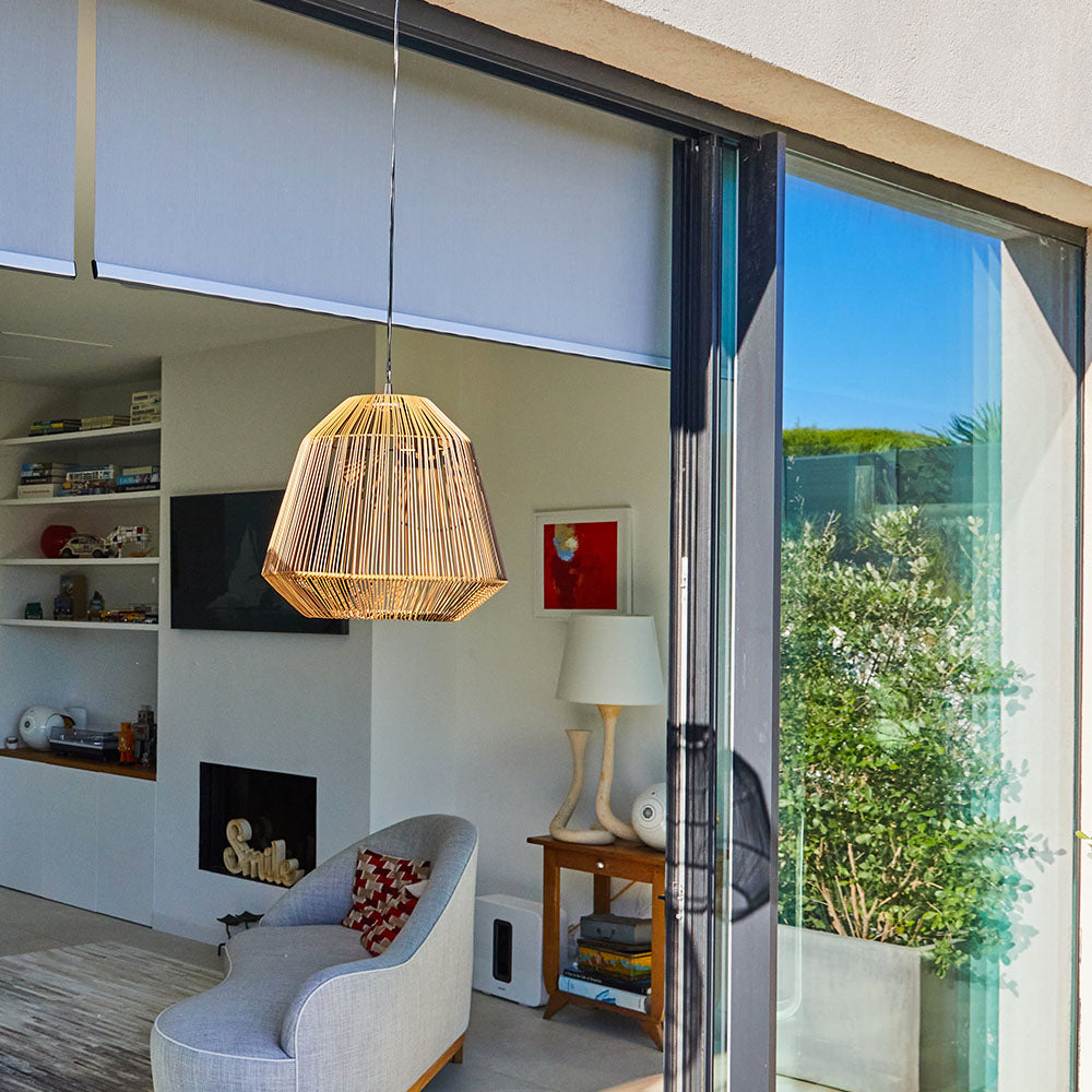 Red Deco Maya suspension solaire tressée LED H39cm