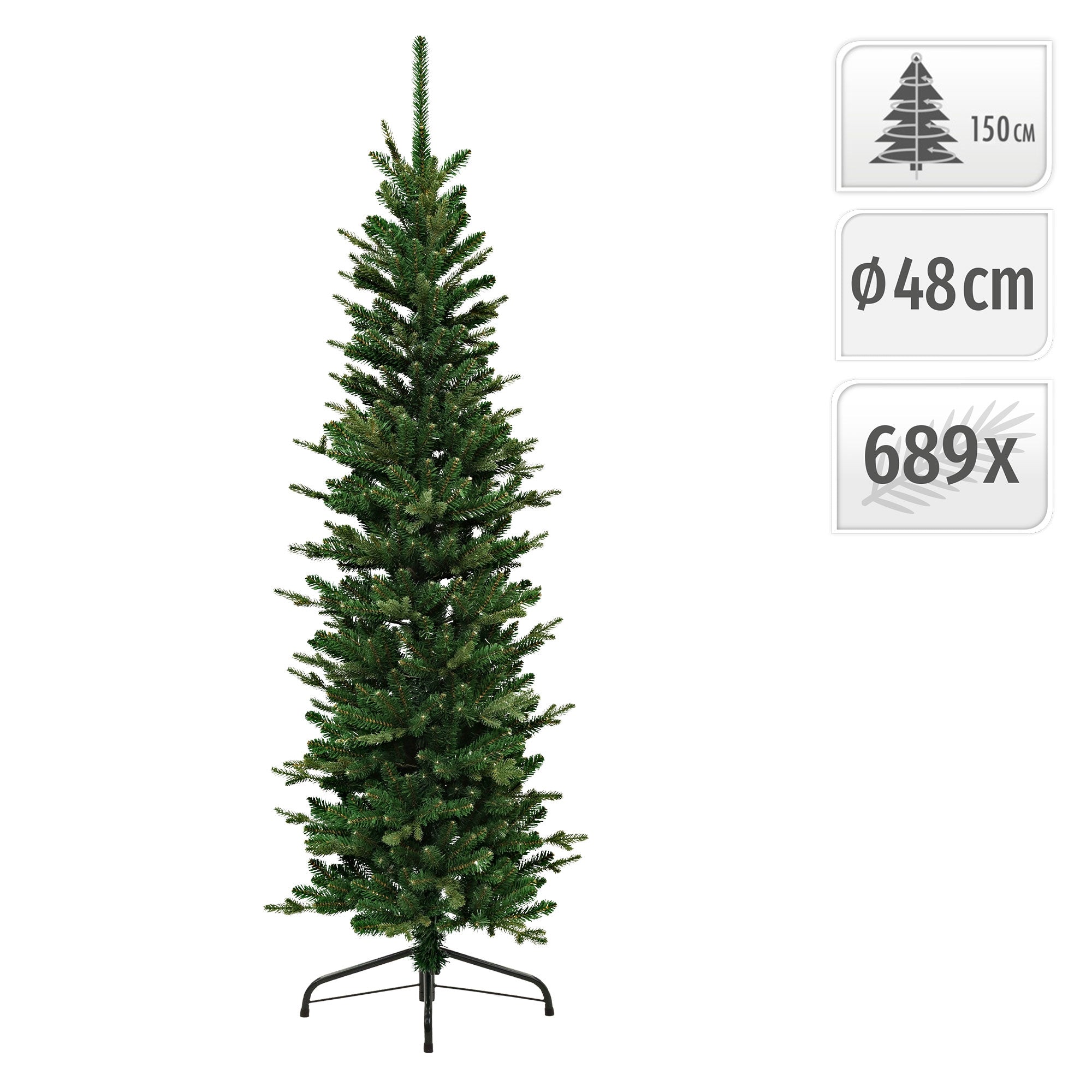 ECD Germany Haus sapin artificiel 150cm vert 689 pointes