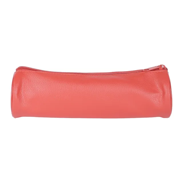 Trousse Imitation Cuir trousse scolaire rouge effet cuir