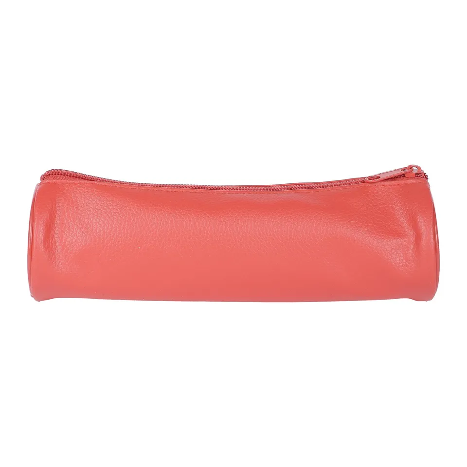 Trousse Imitation Cuir trousse scolaire rouge effet cuir