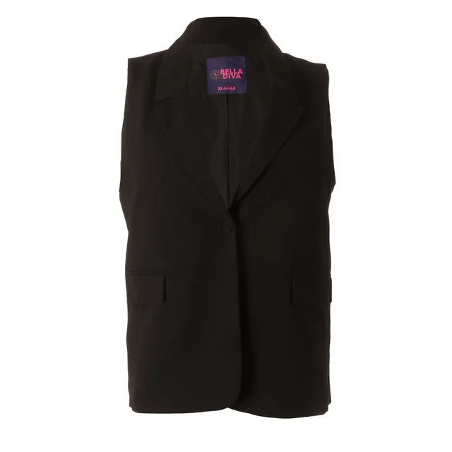 Stokomani Mode veste sans manche noir XL grande taille matelassée