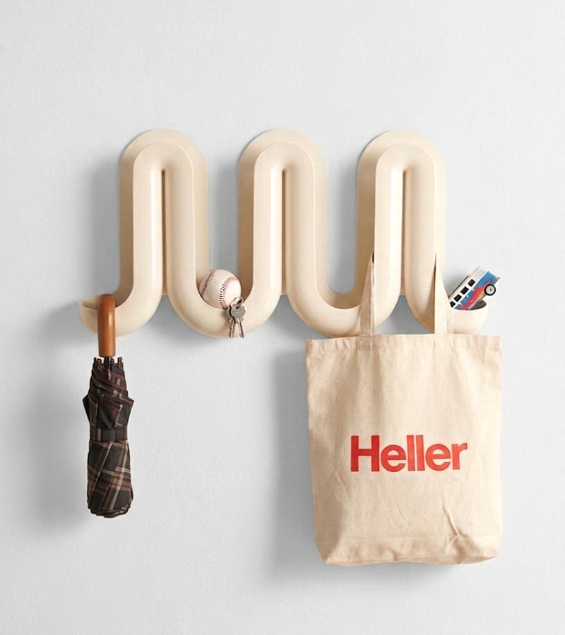 Heller Swell porte-manteau mural crème multifonction