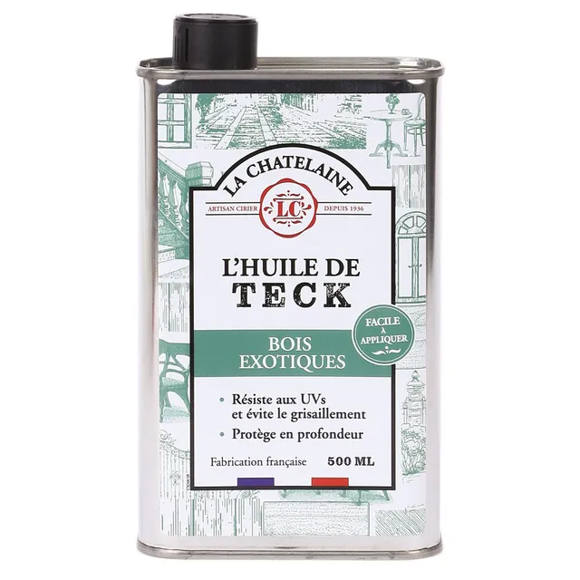 Stokomani Maison huile de teck meuble jardin bois extérieur