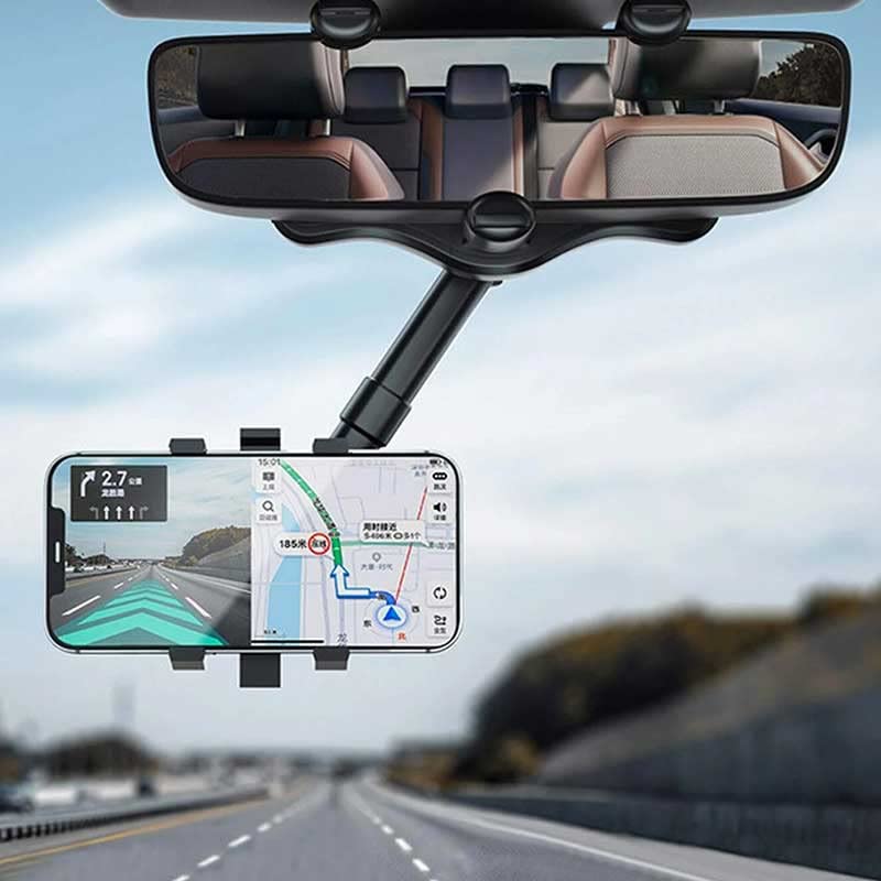 Shop-Story Swivel 360 Support Téléphone Rétroviseur Rotatif Auto