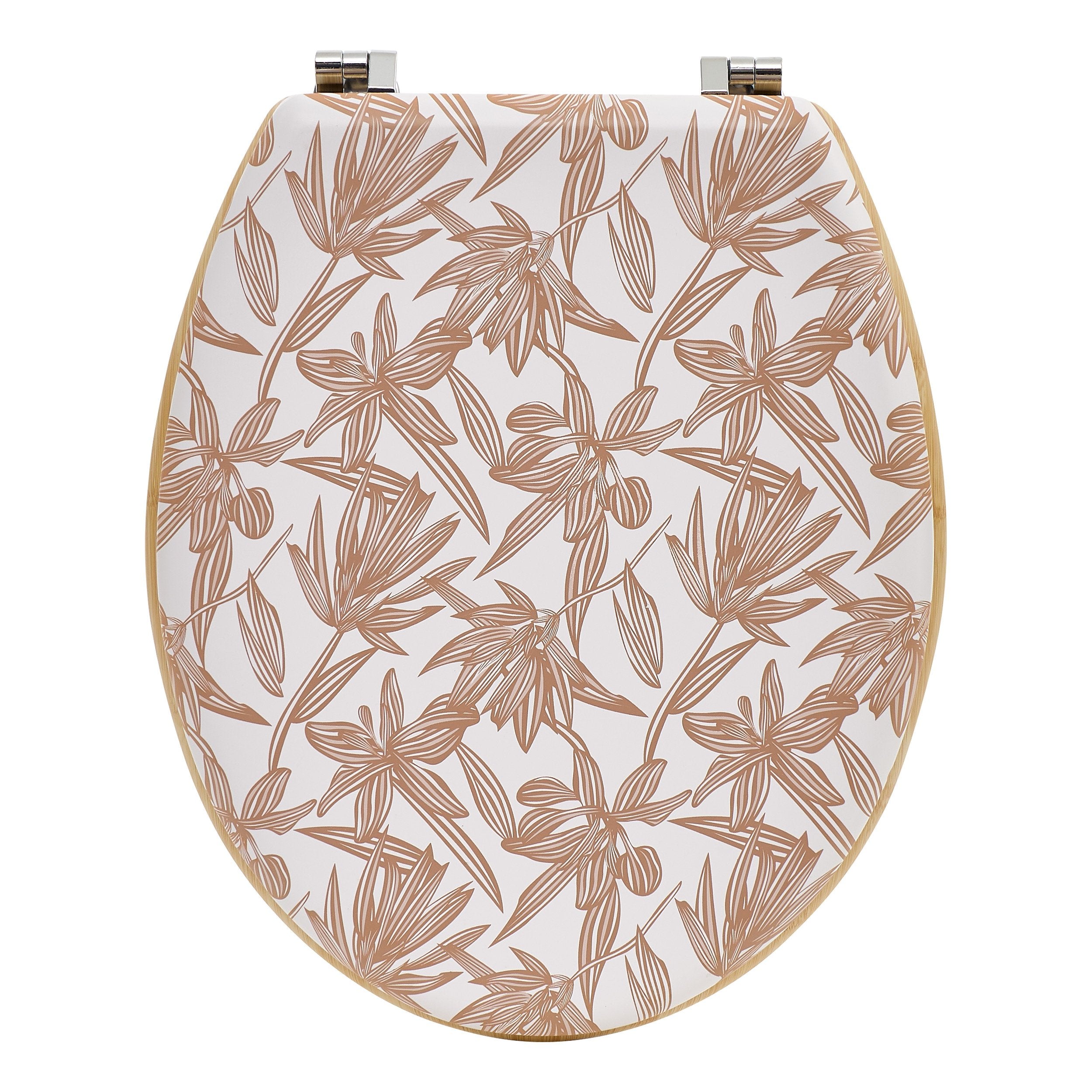 Stokomani Maison abattant WC motif fleur lunette toilette