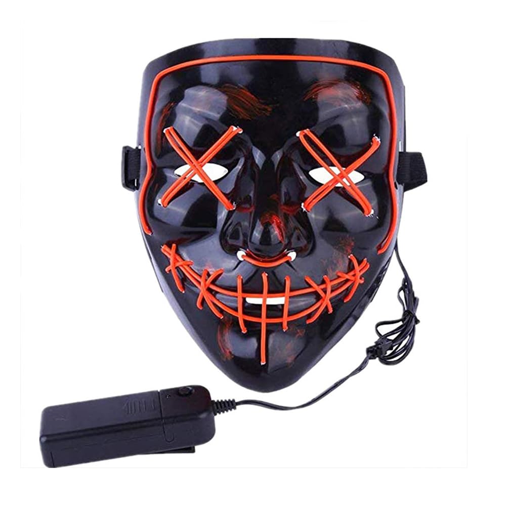 Shop-Story Loisirs Masque LED Nightmare Orange Halloween