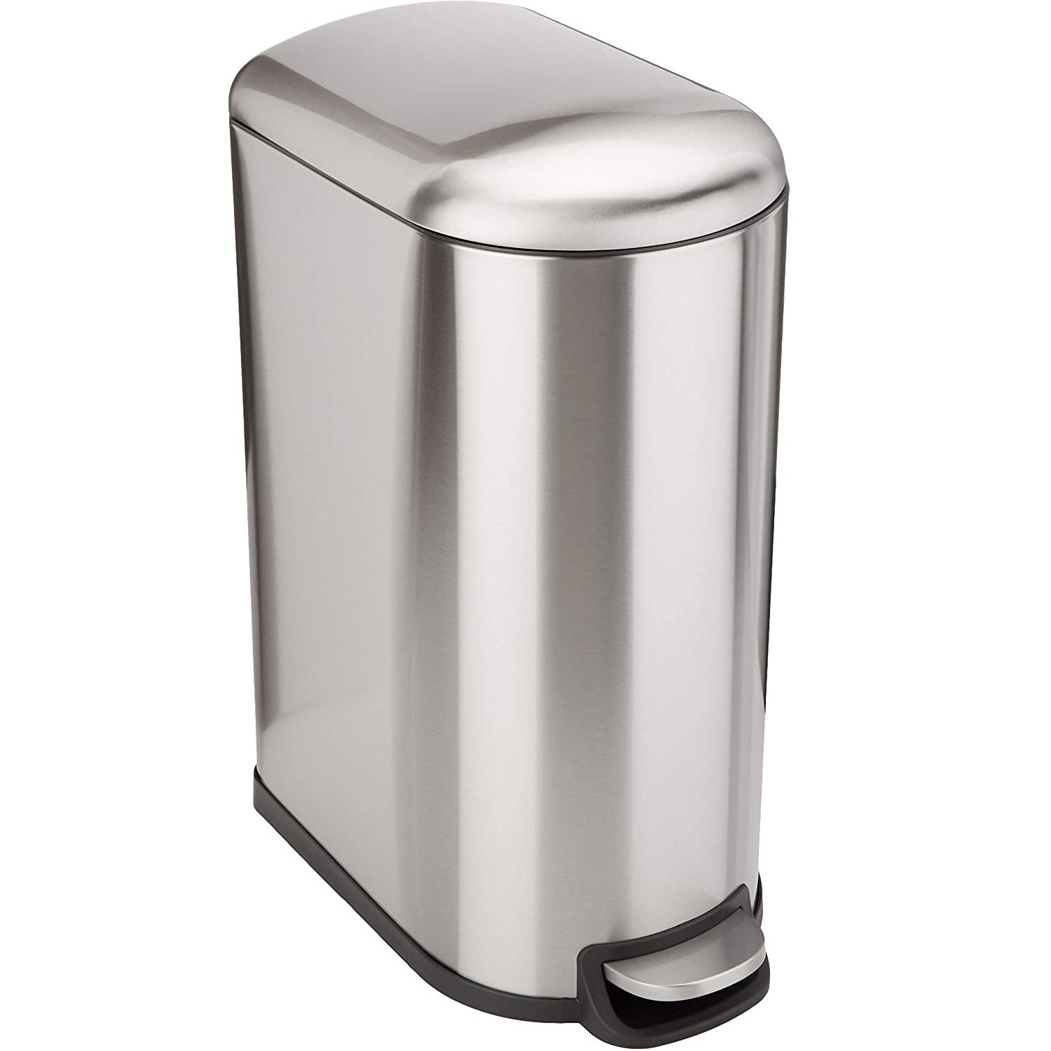 Red Deco Fuller 40L poubelle pédale inox étroite