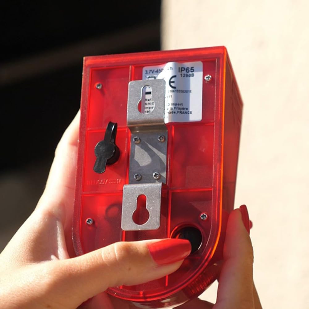 Shop-Story Bricolage Alarme Solaire Extérieure 129 dB + Télécommande