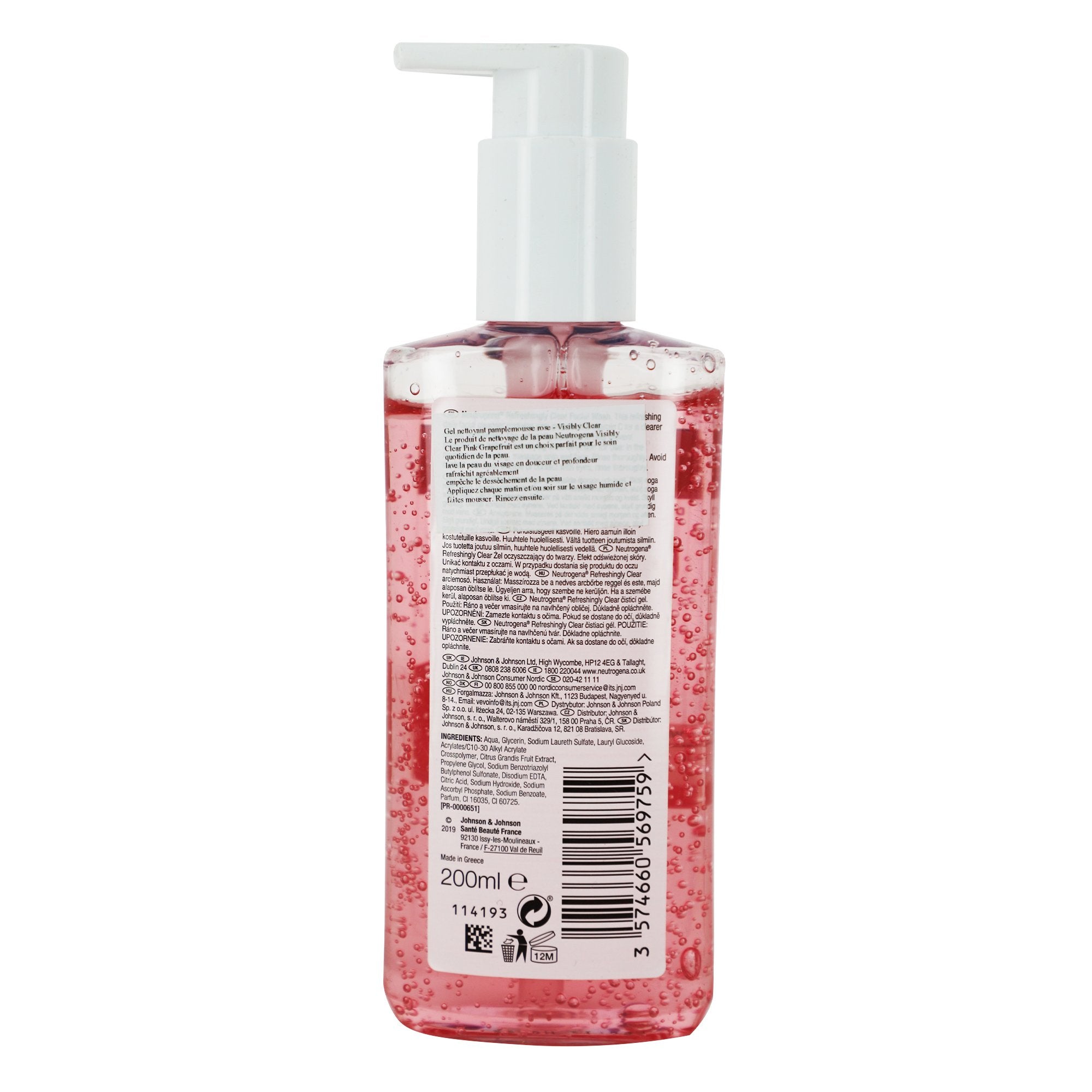 Stokomani Beauté Gel nettoyant pamplemousse rose purifiant