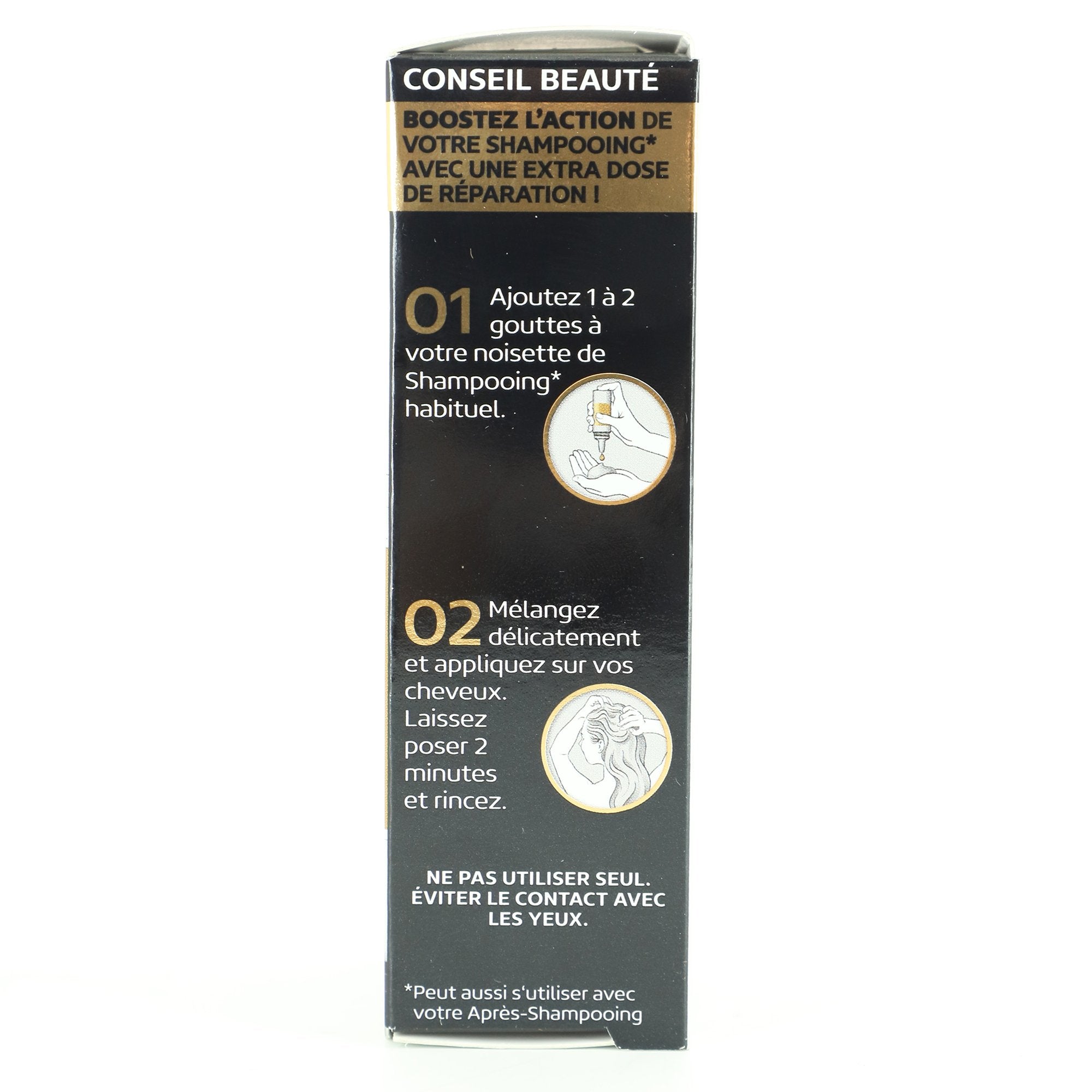 Soin booster nutrition réparation cheveux shampoing
