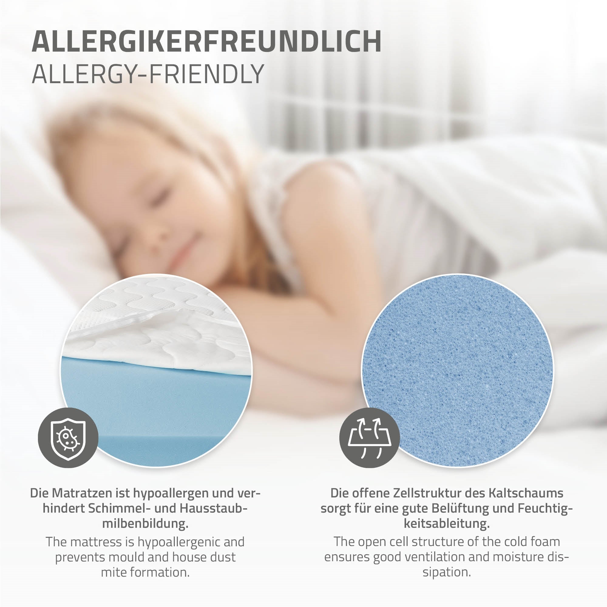ECD Germany Kinder lit enfant but de foot 90x200 blanc matelas