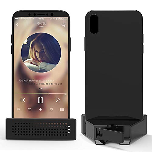 Shop-Story Support Smartphone Amplificateur Son Vert Maison