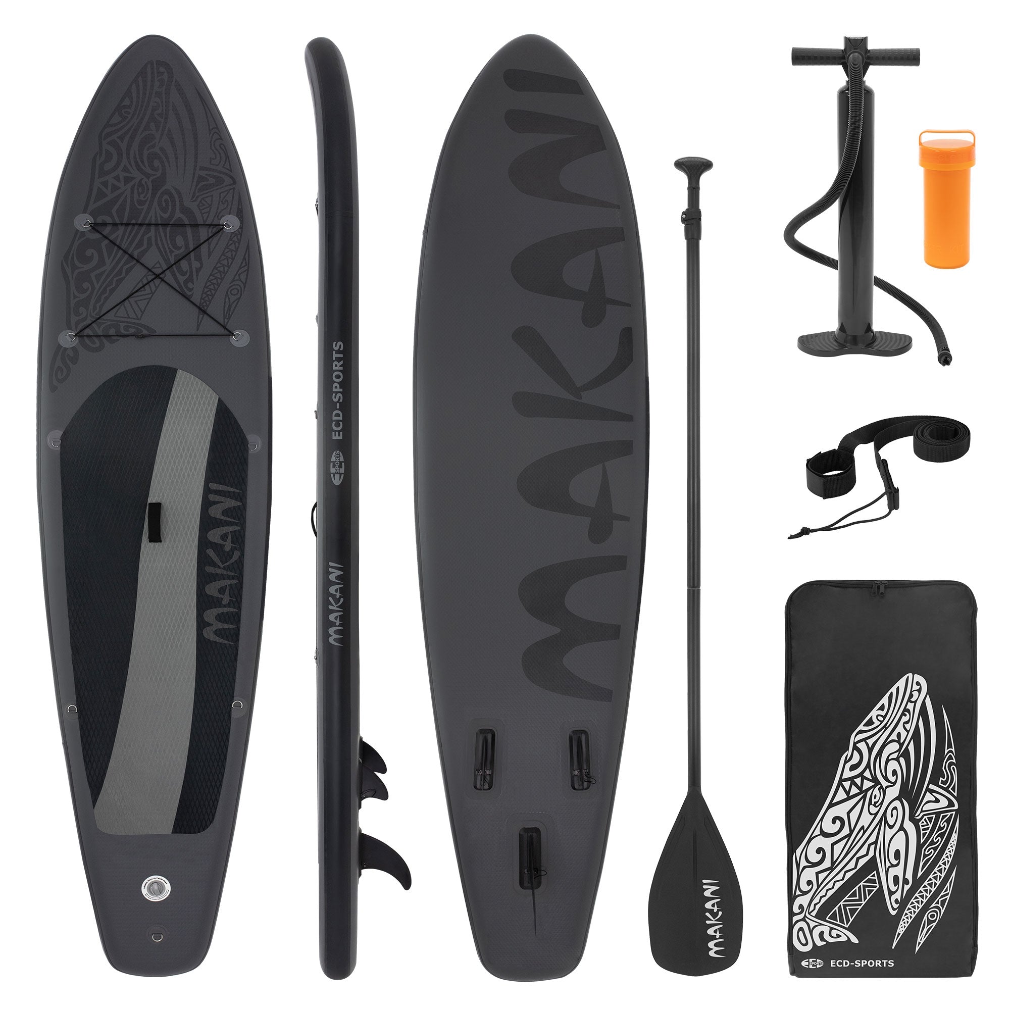 ECD Germany Makani paddle gonflable bleu 320x80 cm PVC