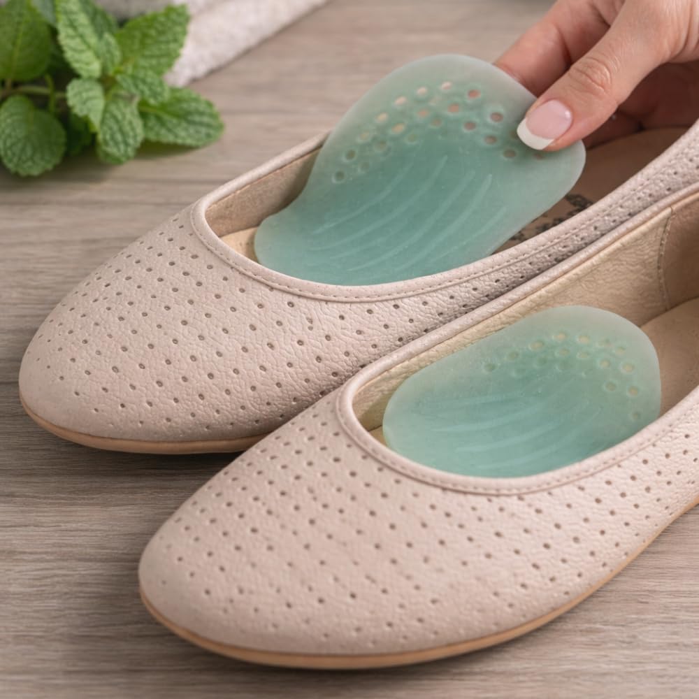 Menthogel Coussinets Voûte Plantaire SEBS Menthe Paire Confort