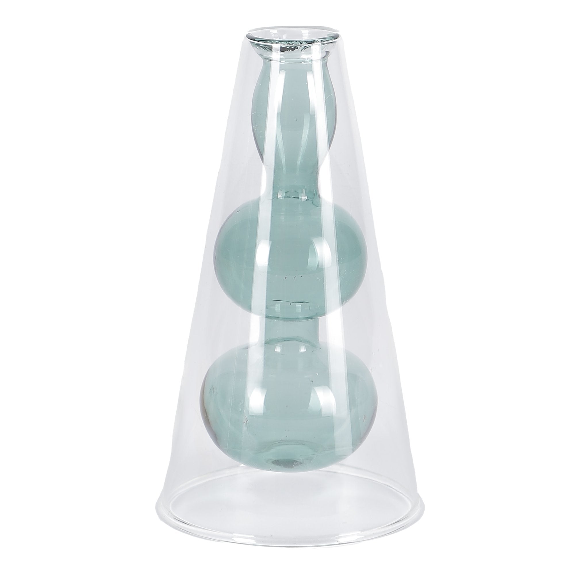 Stokomani Maison soliflore en verre transparent fleur